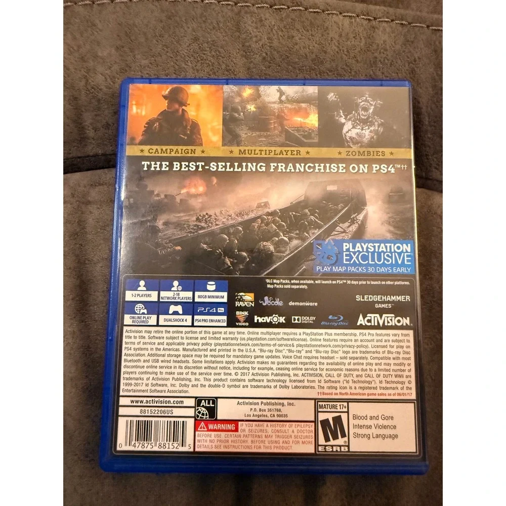 Call of Duty Vanguard and Call of Duty WWII PS4 Bundle Activision Video Games